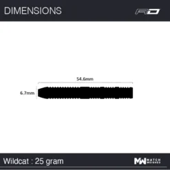 Winmau Wildcats -Darts Promotion Store 1467 Wildcat 25g Steeltip Image 7 1635510616