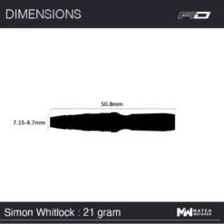Winmau Simon Whitlock Onyx AU -Darts Promotion Store 1471 SimonWhitlock 21g Steeltip Image 207