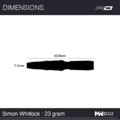Winmau Simon Whitlock Onyx AU -Darts Promotion Store 1471 SimonWhitlock 23g Steeltip Image 7 1635172806
