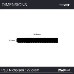 Winmau Paul Nicholson -Darts Promotion Store 1474 PaulNicholson 22g Steeltip Image 207