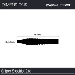 Winmau Sniper 1 -Darts Promotion Store 1492 Sniper 21gSteeltip Image7