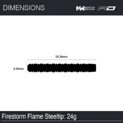Winmau Firestorm Flame 1 -Darts Promotion Store 1504 FirestormFlame 24gSteeltip Image7