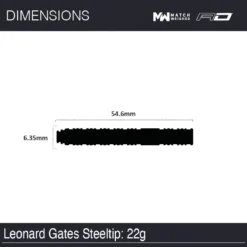 Winmau Leonard Gates Player Edition -Darts Promotion Store 1508 LeonardGates 22gSteeltip Image7