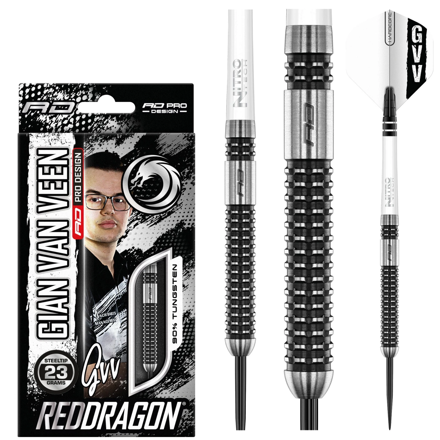 Red Dragon Darts Gian Van Veen Axis S.E. Darts 7 Red Dragon Darts Gian Van Veen Axis S.E. Darts - Image 7