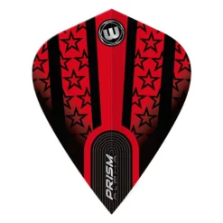 Winmau Red & Black Stars Prism Alpha Kite -Darts Promotion Store 6907 110 AlphaKiteRedBlackStars image2