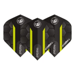 Winmau Black & Green Hexagon Prism Alpha Standard -Darts Promotion Store 6915 181 Prism Alpha Flights Winmau Image 1 1635251404