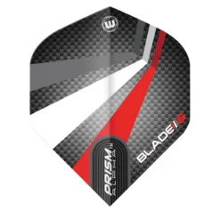 Winmau Black, White & Red Prism Alpha Standard -Darts Promotion Store 6915 199 Prism Alpha Image 2 1666267250