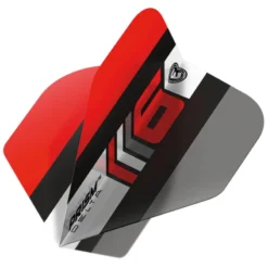 Winmau Blade 6 Black, Grey & Red Prism Delta Standard