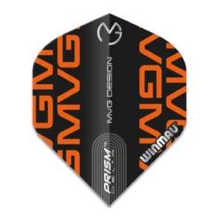 Winmau MVG Black & Orange Logo Prism Delta Standard -Darts Promotion Store 6915 245 player prism delta image 2