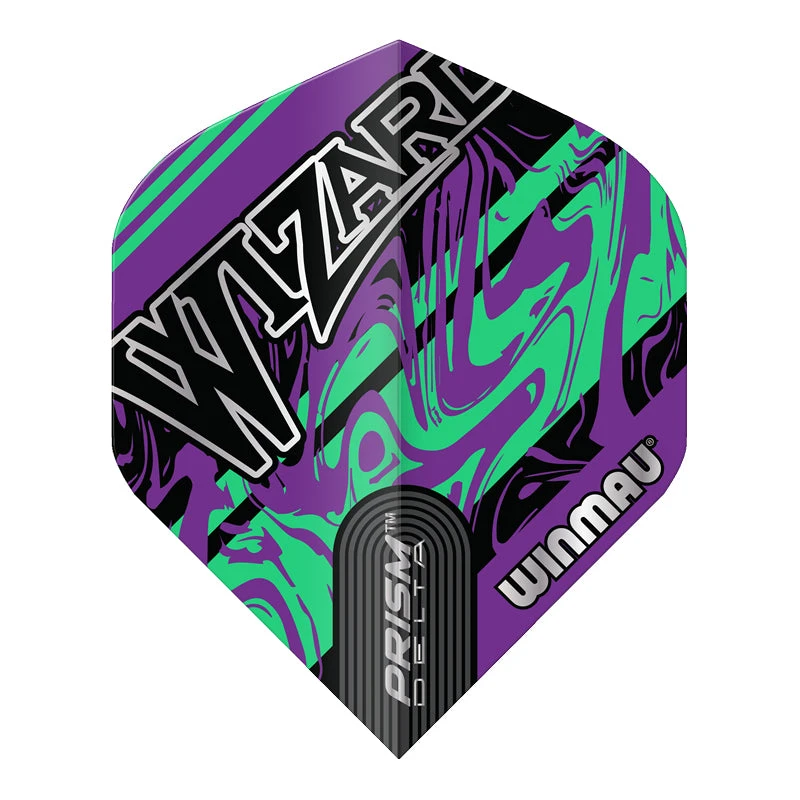 Winmau Wizard Purple & Green Prism Delta Standard 3 Winmau Wizard Purple & Green Prism Delta Standard - Image 3