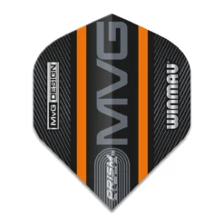 Red Dragon Darts MVG Black & Orange Logo Stripe Prism Alpha Standard -Darts Promotion Store 6915 715 player prism alpha image 2