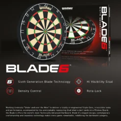 Winmau Winmau Blade 6 Dartboard 11 Winmau Winmau Blade 6 Dartboard -Darts Promotion Store 9594098 Blade6 v2 5