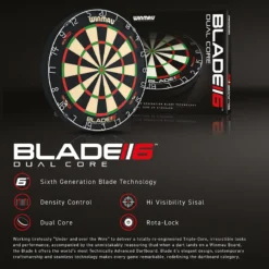 Winmau Winmau Blade 6 Dual Core Dartboard -Darts Promotion Store 9666191 Blade6DC v2 6