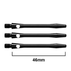 Red Dragon Darts Anodised Aluminium Shafts -Darts Promotion Store C47 Anodised Aluminium Black Medium x 3 1674750009