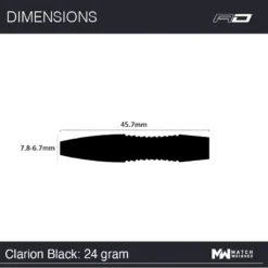 Red Dragon Darts Clarion Black -Darts Promotion Store ClarionBlack 24g Image7