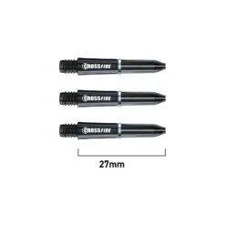 Red Dragon Darts Crossfire Carbon Fibre Shafts 12 Red Dragon Darts Crossfire Carbon Fibre Shafts -Darts Promotion Store CrossfireCarbon ExtraShort RDShafts Image