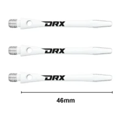 Red Dragon Darts DRX-Coated Aluminium Logo Shafts -Darts Promotion Store DRX medium white logo