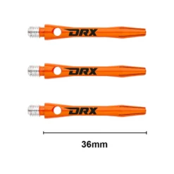 Red Dragon Darts DRX-Coated Aluminium Logo Shafts -Darts Promotion Store DRX short orange logo 1b08520c 88e5 4c56 85f1 f7e6f594730f