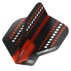 Winmau Black, White & Rocket Red Prism Alpha Standard
