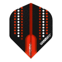 Winmau Black, White & Rocket Red Prism Alpha Standard -Darts Promotion Store F6396 20x 201