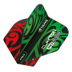 Red Dragon Darts Jonny Clayton Red & Green Yin Yang Standard