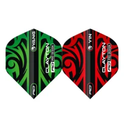 Red Dragon Darts Jonny Clayton Red & Green Yin Yang Standard -Darts Promotion Store F6971JonnyClaytonRed GreenYinYang2