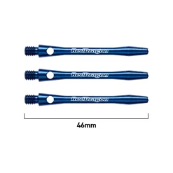 Red Dragon Darts Laser Etched Aluminium Shafts -Darts Promotion Store Laser etched blue