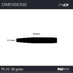 Red Dragon Darts Peter Wright PL15 -Darts Promotion Store RDD1586 Peter Wright PL15 26g Image 7 1673360494