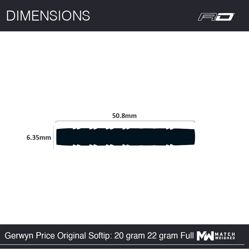 Red Dragon Darts Gerwyn Price Blue Originals Soft Tip 8 Red Dragon Darts Gerwyn Price Blue Originals Soft Tip - Image 8