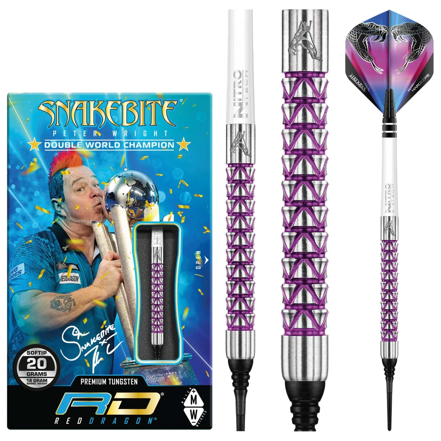 Red Dragon Darts Peter Wright Vyper Soft Tip