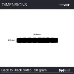 Red Dragon Darts Gerwyn Price Black SE Soft Tip -Darts Promotion Store RDD2163 GerwynPrice BlackSE20gSoftip Image7 scaled