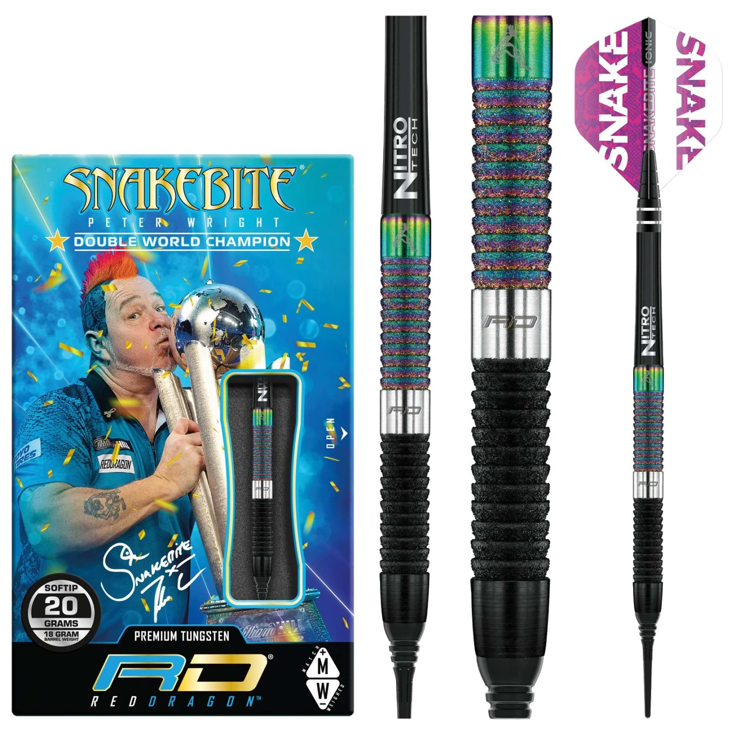 Red Dragon Darts Peter Wright World Champion Diamond Fusion SE Soft Tip