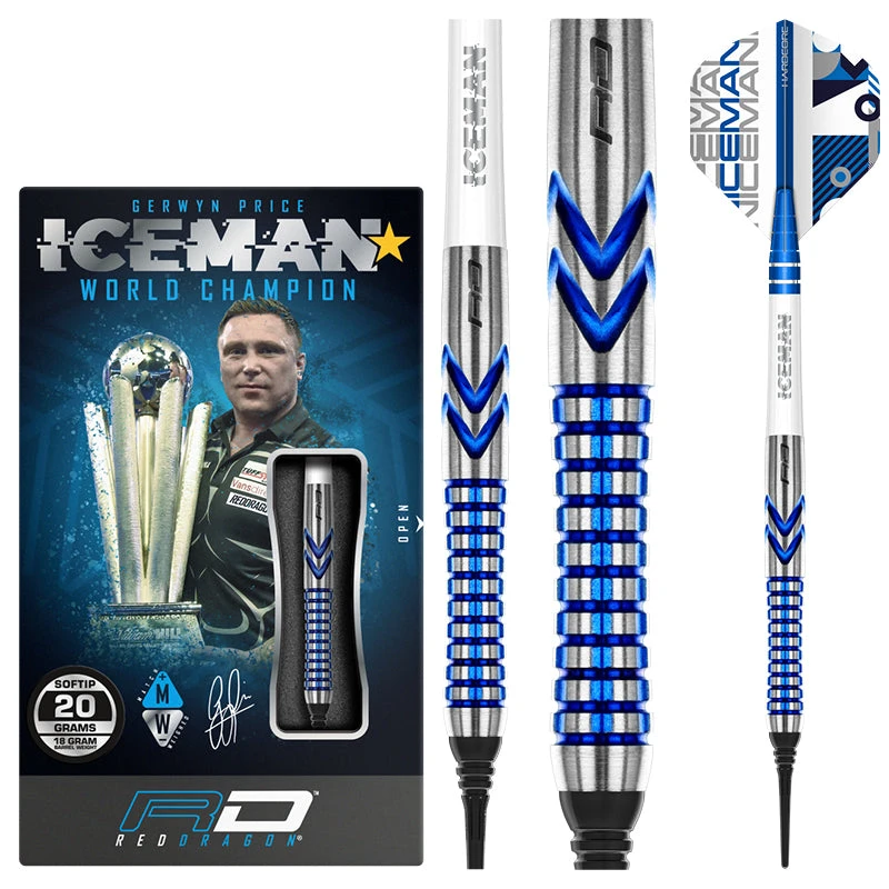 Red Dragon Darts Gerwyn Price Iceman Contour Soft Tip