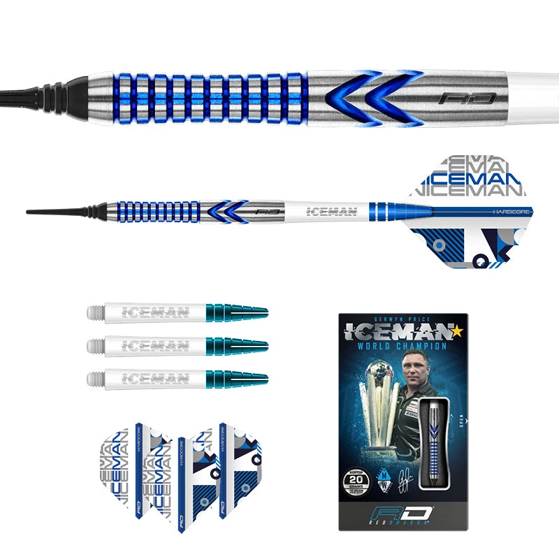 Red Dragon Darts Gerwyn Price Iceman Contour Soft Tip - Image 5