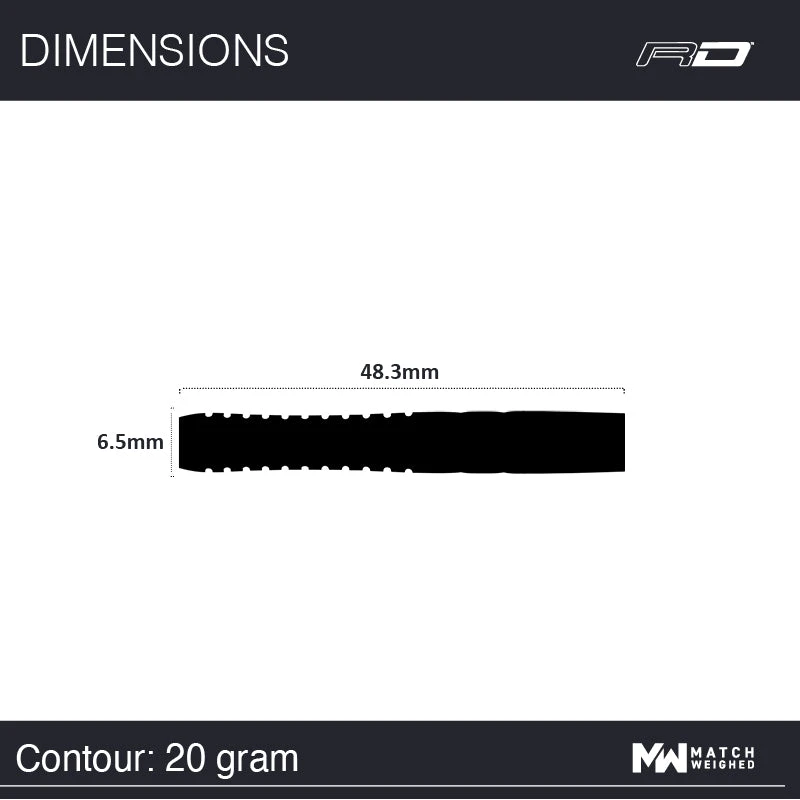 Red Dragon Darts Gerwyn Price Iceman Contour Soft Tip - Image 7