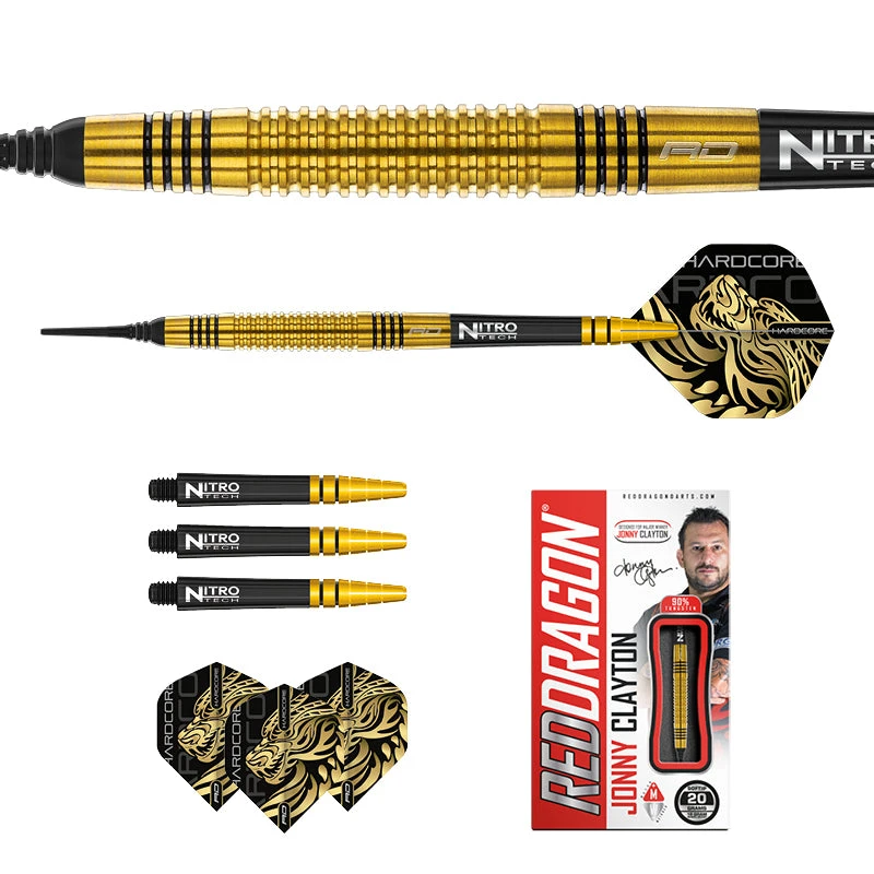 Red Dragon Darts Jonny Clayton Gold Soft Tip - Image 5