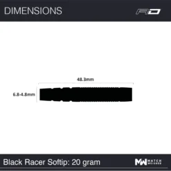 Red Dragon Darts Peter Wright Black Racer Soft Tip -Darts Promotion Store RDD2396 Peter 20Wright 20Black 20Racer 2020g 20Softip 20 20Image 207