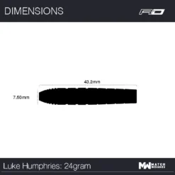 Red Dragon Darts Luke Humphries - TX1 Pioneer -Darts Promotion Store RDD2504LukeHumphriesSE24g Image7