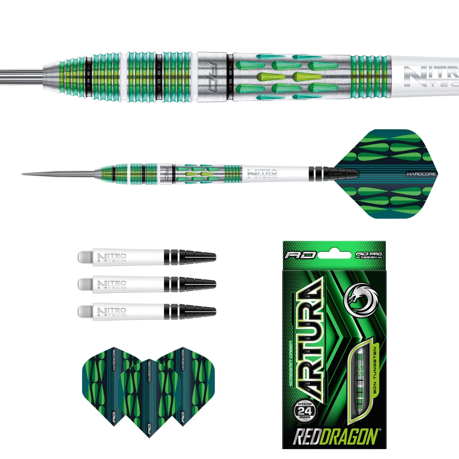 Red Dragon Darts Artura Screamin' Green 5 Red Dragon Darts Artura Screamin' Green - Image 5