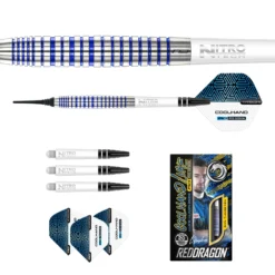 Red Dragon Darts Luke Humphries TX3 Cool Blue S.E. Soft Tip -Darts Promotion Store RDD2662LukeHumphries TX3CoolBlueSESoftip18g Image5
