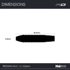 Red Dragon Darts Ikon 1.2 -Darts Promotion Store RDD2682 Ikon1.222gSteeltip Image7