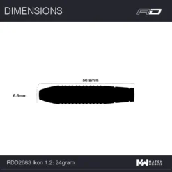 Red Dragon Darts Ikon 1.2 -Darts Promotion Store RDD2683 Ikon1.224gSteeltip Image7