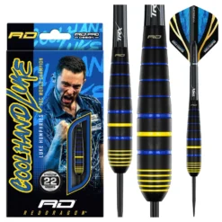 Red Dragon Darts Luke Humphries Cool Hand Brass -Darts Promotion Store RDD2702 Luke Humphries WC Brass 22g Image