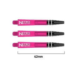 Red Dragon Darts Nitrotech Shafts -Darts Promotion Store RDD C741Nitrotechmedium Pink Image 1