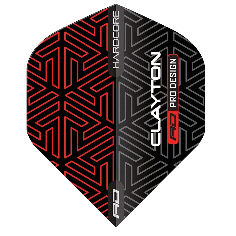 Red Dragon Darts Jonny Clayton Red & Black Hardcore Premium Standard - Image 3