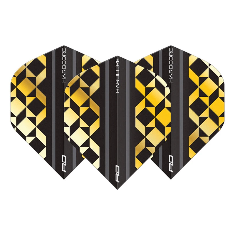 Red Dragon Darts Gold & Black Geometric Hardcore Premium Standard - Image 2