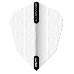 Red Dragon Darts White Hardcore V Standard -Darts Promotion Store RDD F6848 20New 20Shape 20Flights 20White 20Image3