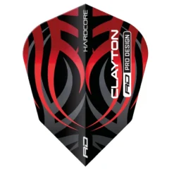 Red Dragon Darts Jonny Clayton Black & Red Tribal Hardcore V Standard -Darts Promotion Store RDD F6852 20New 20Shape 20Flights 20Jonny 20Clayton 20Black 20Red 20Tribal3