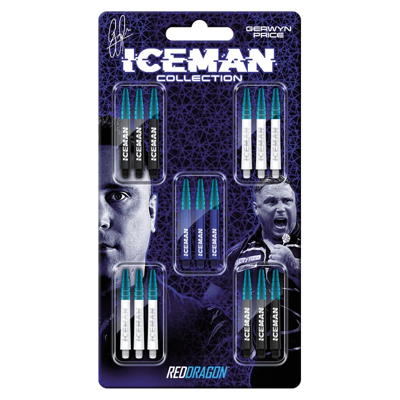 Red Dragon Darts Gerwyn Price Iceman Nitro Ionic Shaft Collection Card 1 Red Dragon Darts Gerwyn Price Iceman Nitro Ionic Shaft Collection Card
