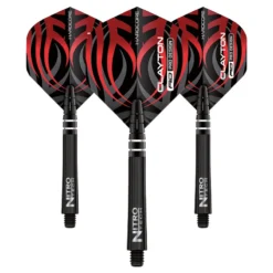 Red Dragon Darts Jonny Clayton Hardcore Flight & Nitro Ionic Shaft Combo